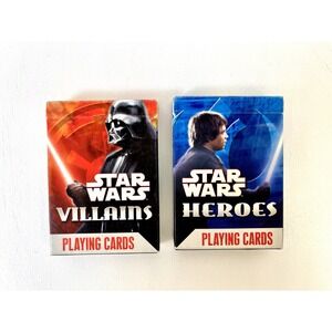 Star Wars Heroes & Villains Playing Cards (2007 Cartamundi) –Complete –Lucasfilm